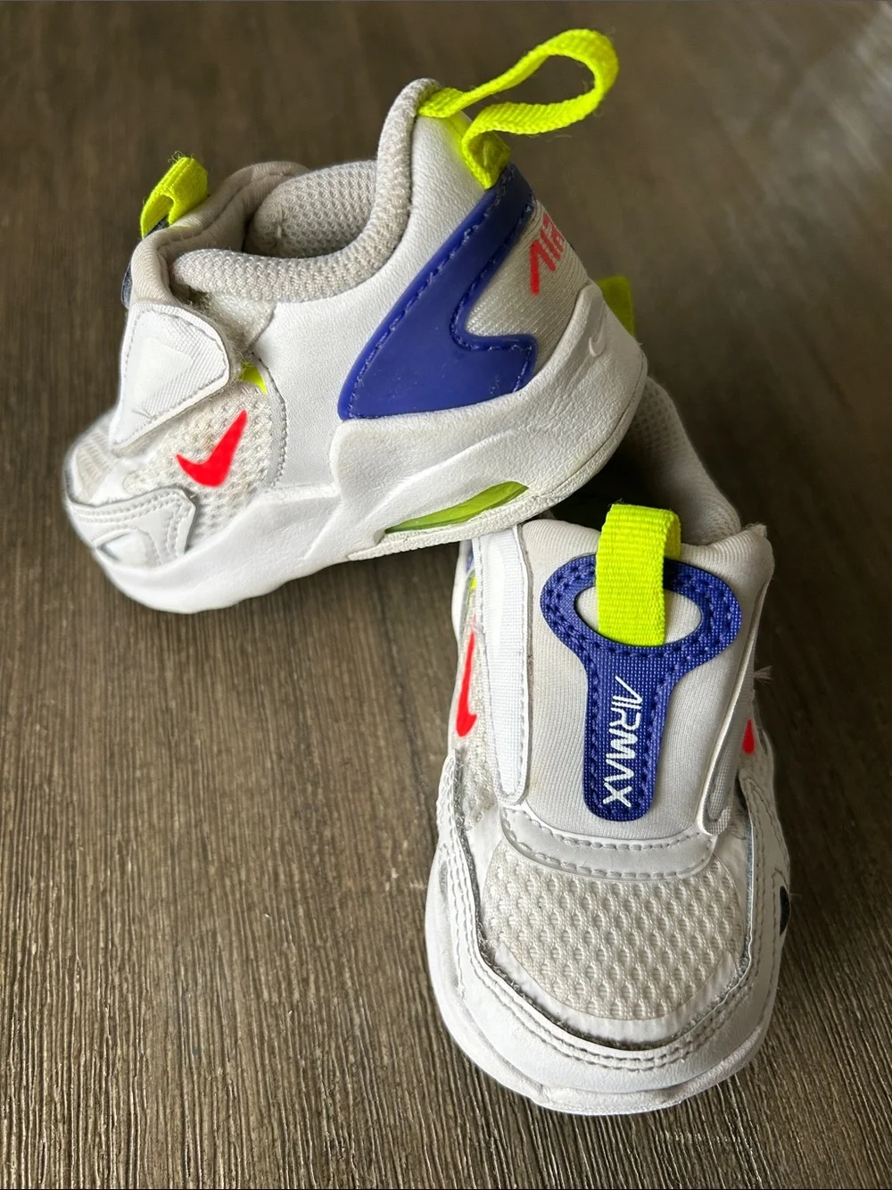 Ds 2021 Nike Air Max Bolt (Tde) White Indigo Burst TdToddler SZ. 3.5, Like New